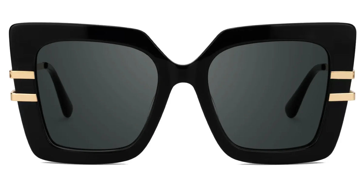 Poutine Square Black Glasses
