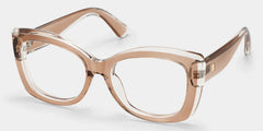 Rosie Clear Brown Butterfly Glasses
