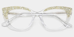 Elora  Cat-eye Silver Glasses