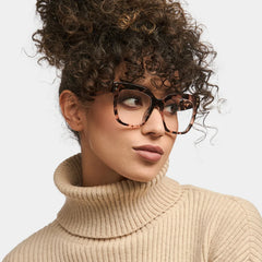 Minguela Square Pink-Tortoise Glasses