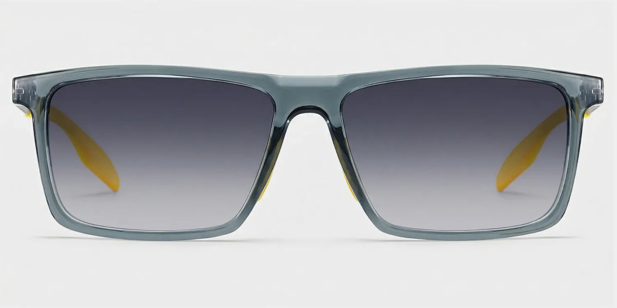 Active Rectangle Blue Yellow Glasses