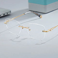 Seth Rectangle Gold Glasses