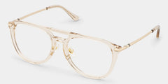 Isabelle Beige Aviator Glasses