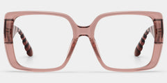 Maya Clear Brown Square Glasses
