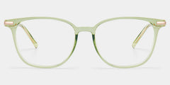 Florence Rectangle Green Glasses