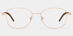 Nicole Rectangle Gold Glasses