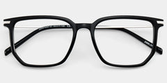 Michelle Rectangle Black Glasses