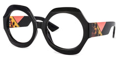 Geoffrey Geometric Black Glasses