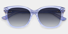 Isabella Clear Blue Square Sunglasses