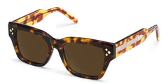 Marlowe Rectangle Tortoise Polarized Sunglasses