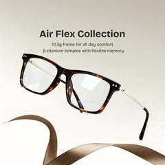Eleanor Rectangle Brown Glasses