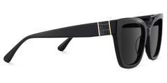 Tamarrah Cateye Black Sunglasses