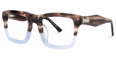 Riley Rectangle Brown Glasses
