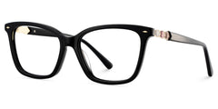 Theo Rectangle Black Glasses