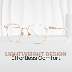 Naranjo Browline Clear Glasses