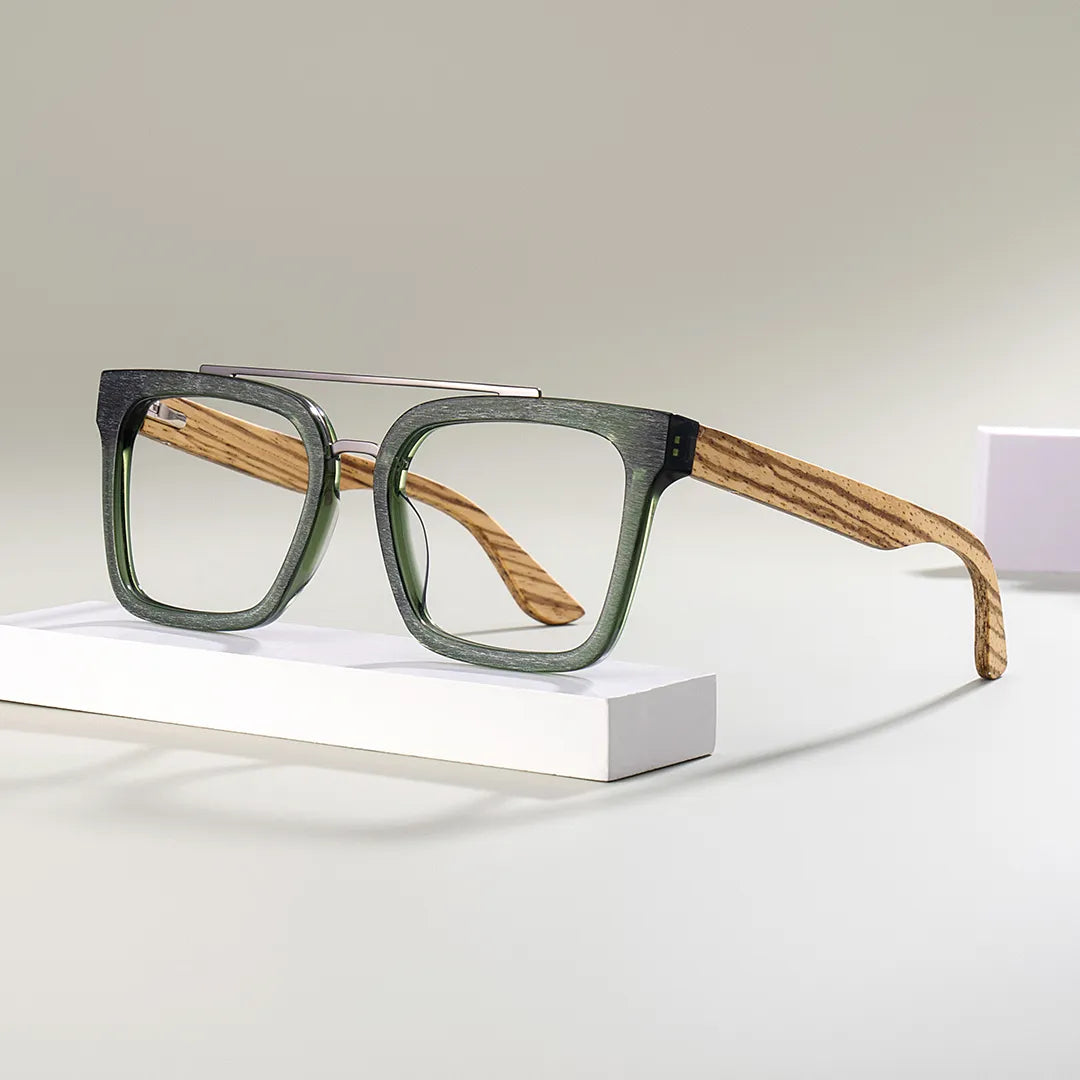 Pascal Aviator Green Glasses