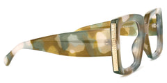 Yael Square Olive Glasses