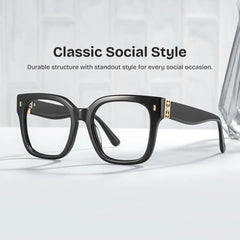 Scicluna Square Black Glasses
