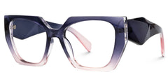 Sileidy Geometric Purple-Pink Glasses