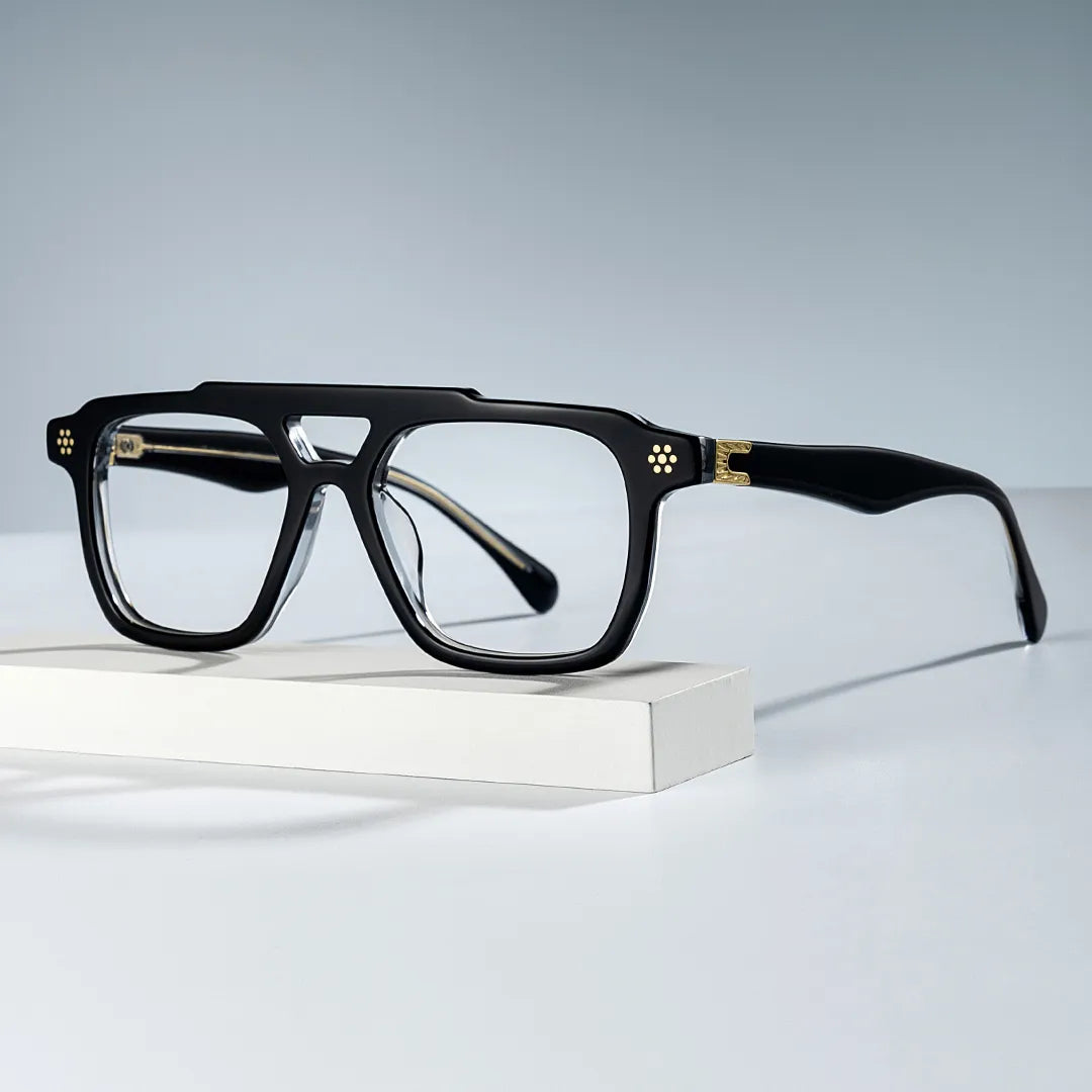 Mercurio Aviator Black Glasses