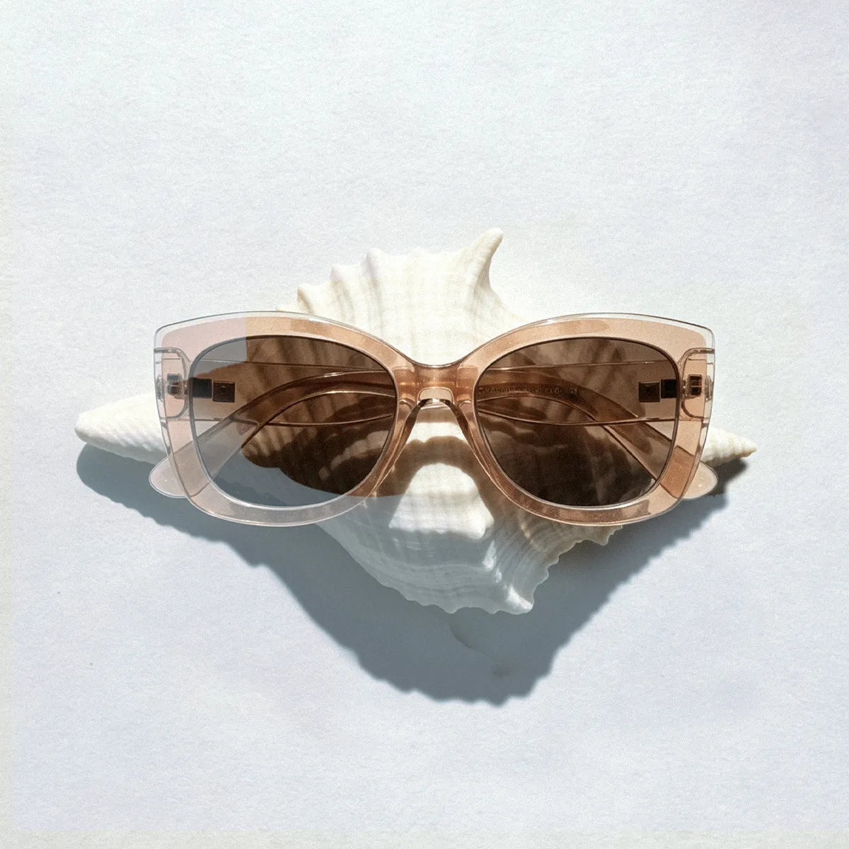 Rosie Clear Brown Butterfly Sunglasses