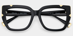 Refined black cat-eyes with a timeless elegance.