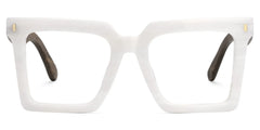 Pierre Square White Glasses