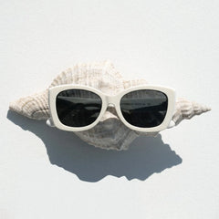 Rosie Cream White Butterfly Sunglasses
