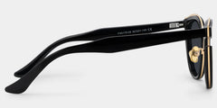 Laraine Cat Eye Black Sunglasses