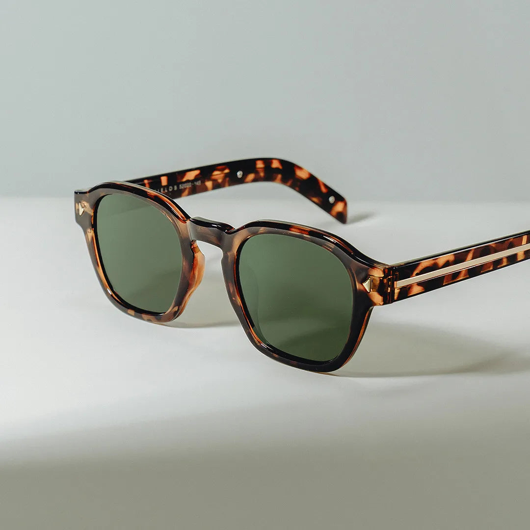 Leilani Rectangle Tortoise Polarized Sunglasses