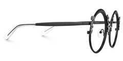 Nelida Round Black Glasses