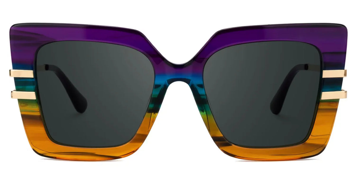 Poutine Square Multicolor Sunglasses