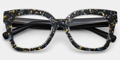 Renata Square Black Glasses