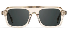 Nomad Rectangle Beige Polarized Sunglasses