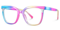 Leo Square Iridescent Glasses