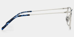 Maxwell Browline Blue Glasses