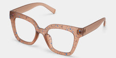 Malcolm Square Matte Brown Glasses