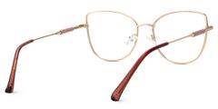 Seisay Cateye Black-Gold Glasses