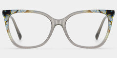 Jolie Gray Butterfly Glasses