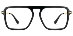 Briannie Aviator Black Glasses
