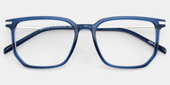 Michelle Rectangle Blue Glasses