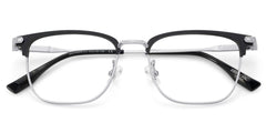 Barrett Browline Silver Glasses