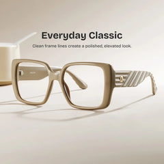Maya Brown Square Glasses