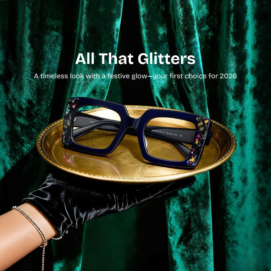 Sable Square Black Glasses
