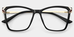 Mia Square Black Glasses