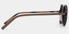 Otto Round Black Sunglasses