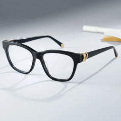 Julian Square Black Glasses