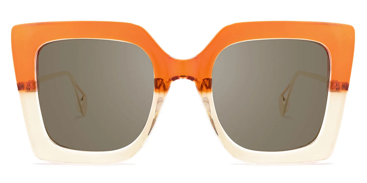 Qatar Square Orange Sunglasses