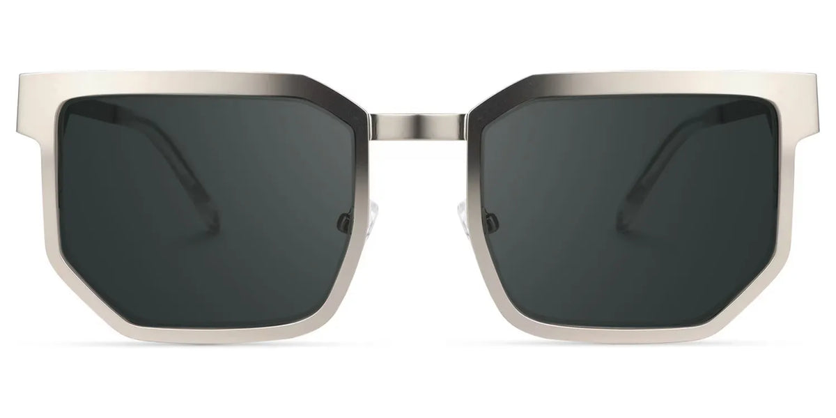 Barber Geometric Silver Glasses