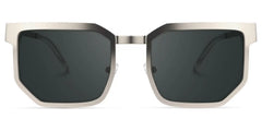 Barber Geometric Silver Glasses